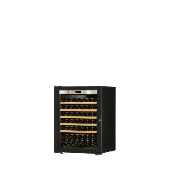 Design wine cellar small capacity free-standing black